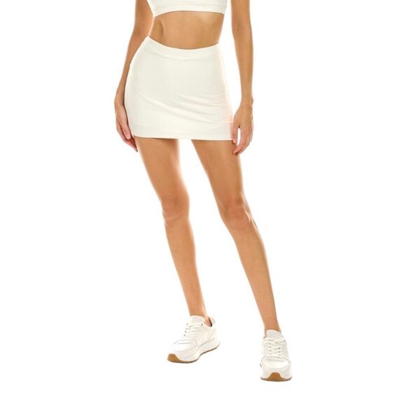 We‎ Wore What Active Solid High Waist Skort sz M in Optic White - Picture 3 of 12